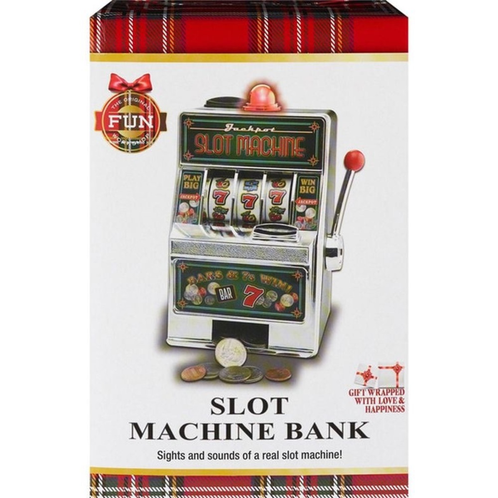 New in Box !! Coin Bank (sights & sounds of a real  machine)